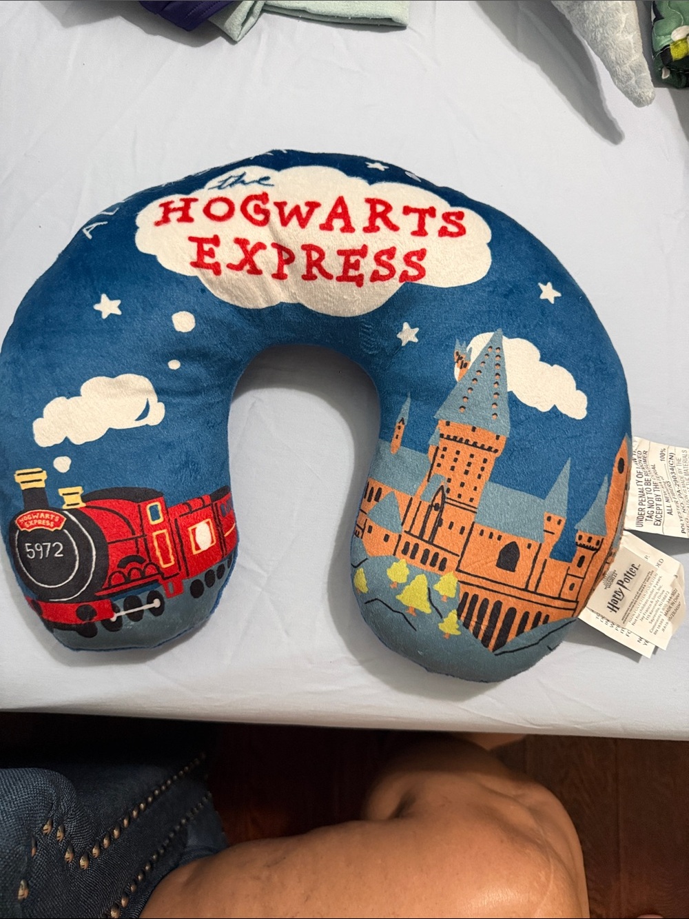The Hogwarts Express Travel Neck Pillow - Blue, NWT
